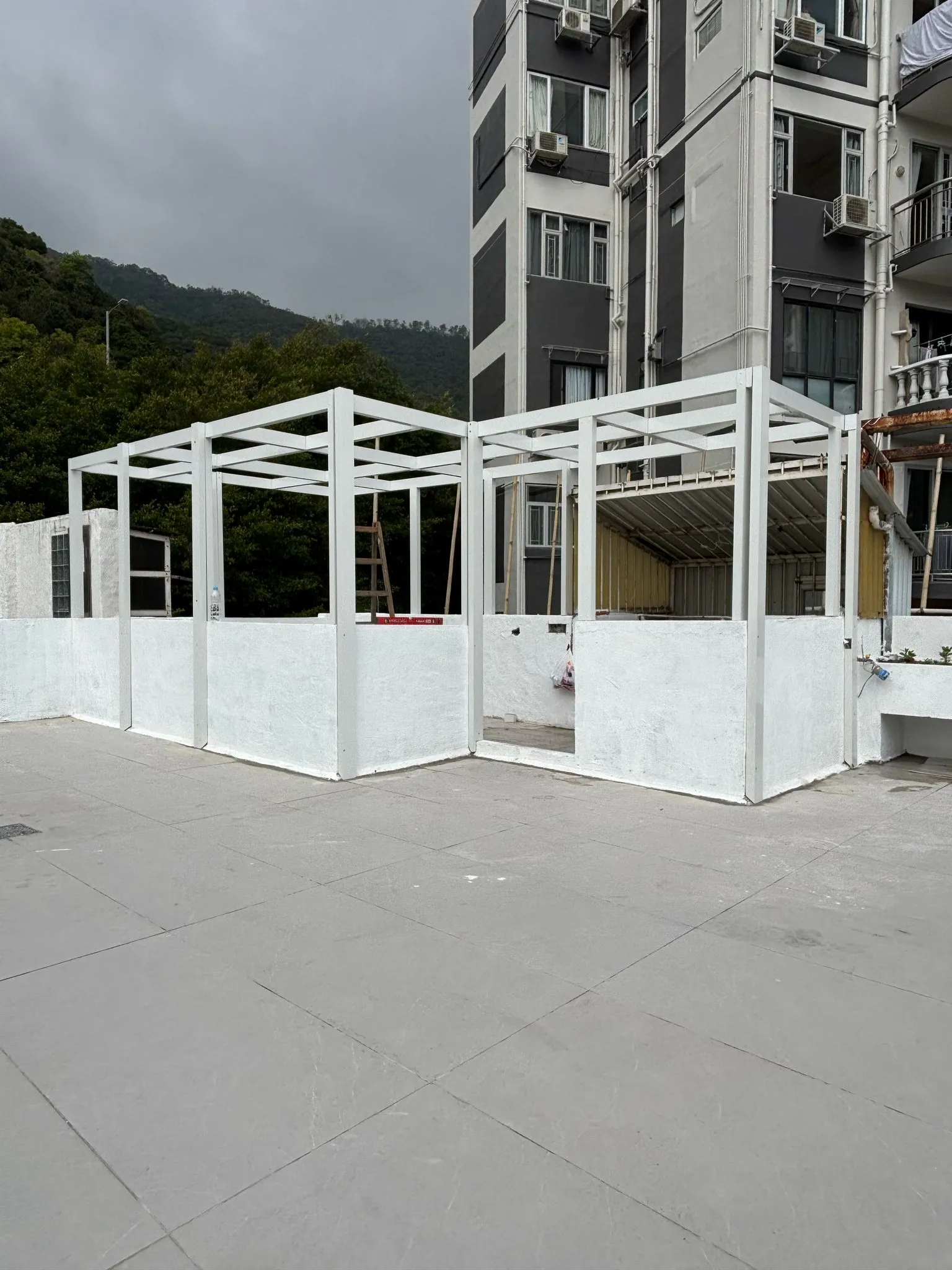 組合屋及儲物室 施工前