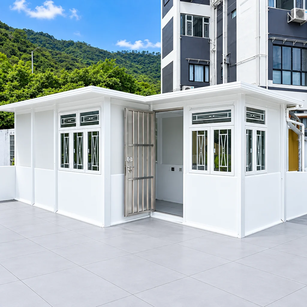 畢架山｜獨立屋 天台隔熱組合屋（連門窗及地台） 施工後
