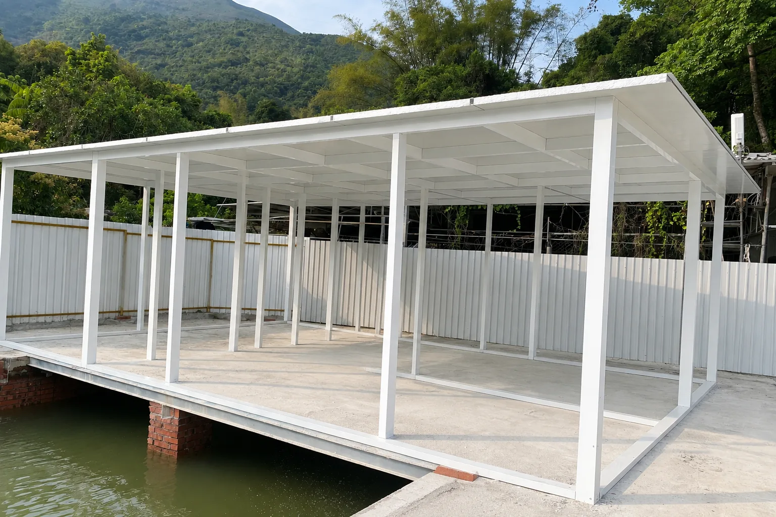 工程全紀錄：麻雀嶺新屋下 魚塘旁組合屋 骨架成型・氣密調整